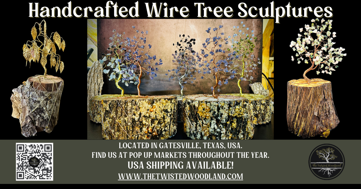 The Twisted Woodland Wire Tree Sculptures Collection