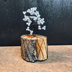 Blue Cat’s Eye Wire Tree Sculpture