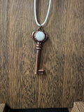 Moonstone Key Pendant