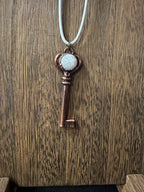 Moonstone Key Pendant