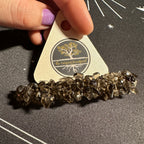 Smoky Quartz Beaded Hair Barrette