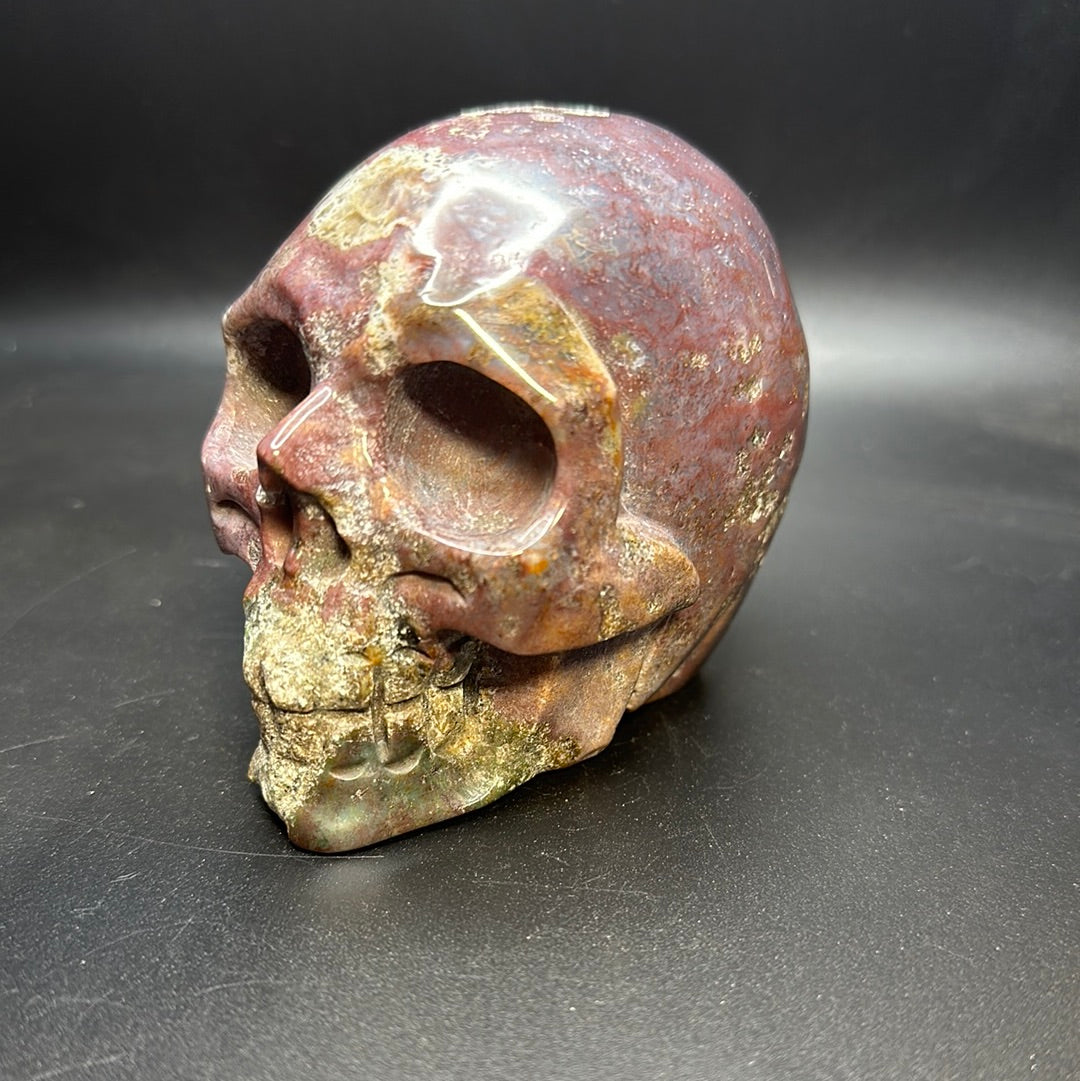 Ocean Jasper skull
