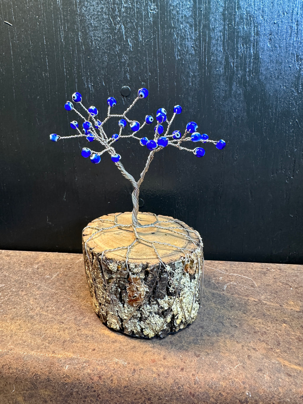 Evil Eye Protection Wire Tree Sculpture