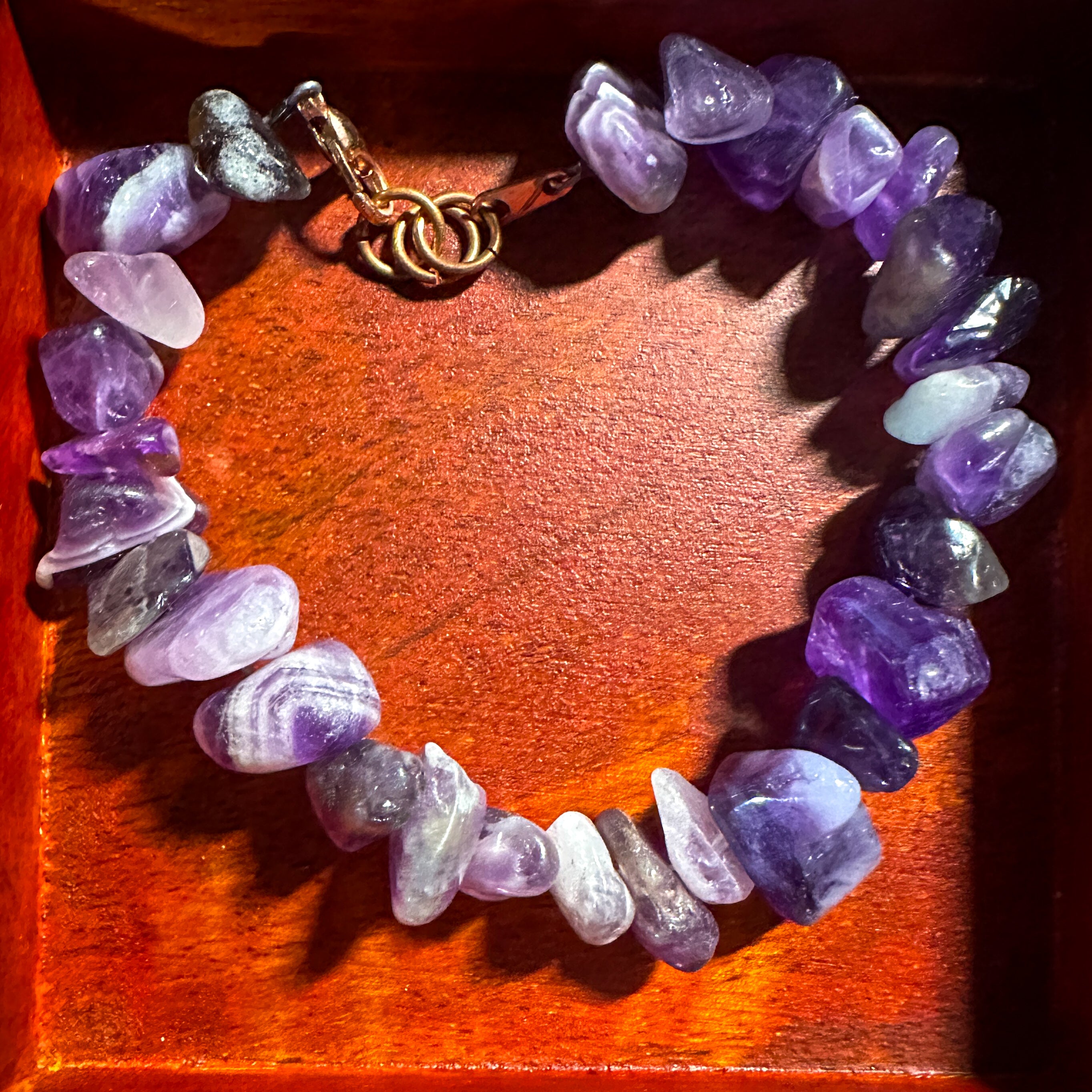 Amethyst Chip Bracelet