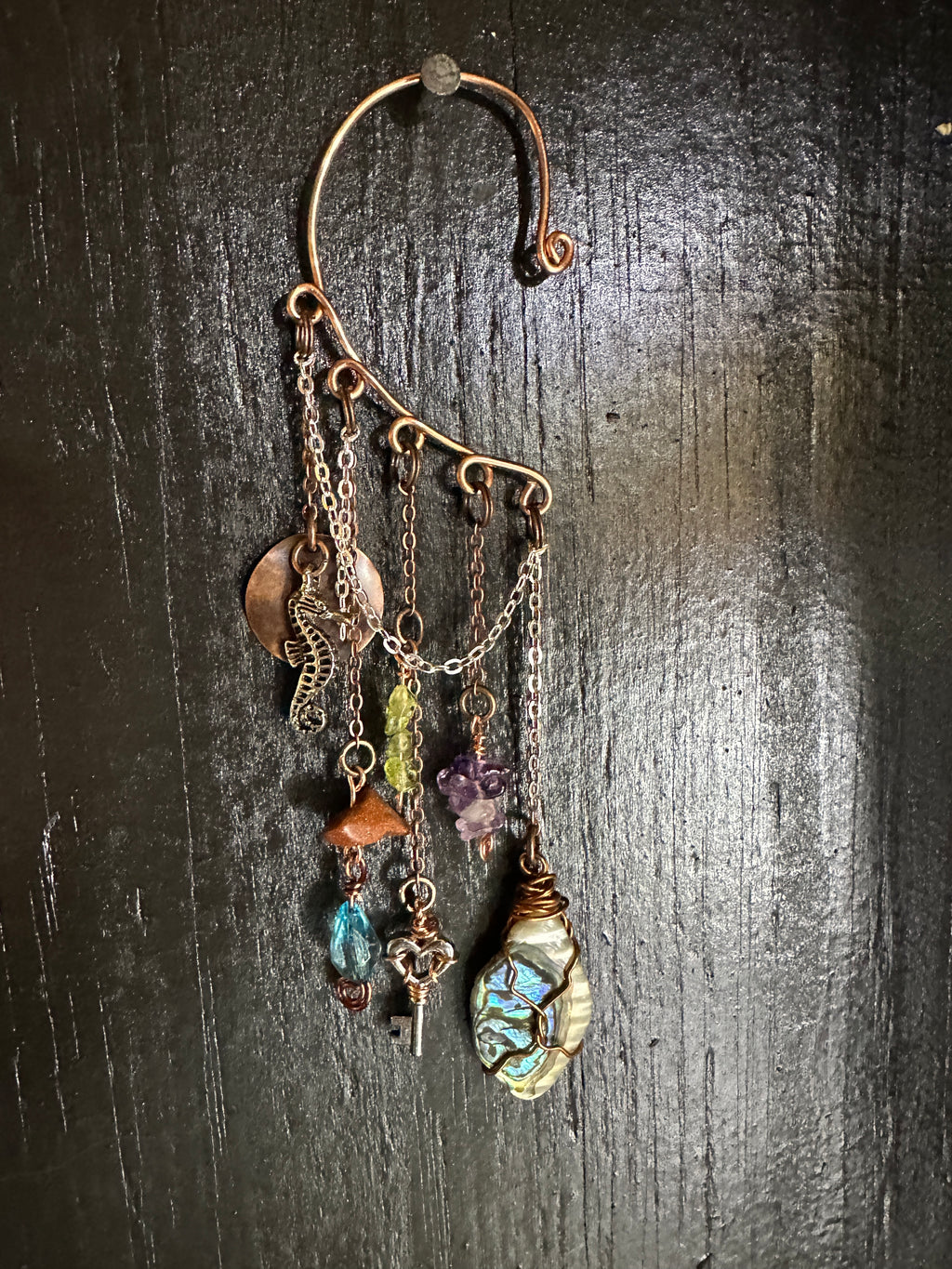 Key to the Sea Copper Ear Cuff