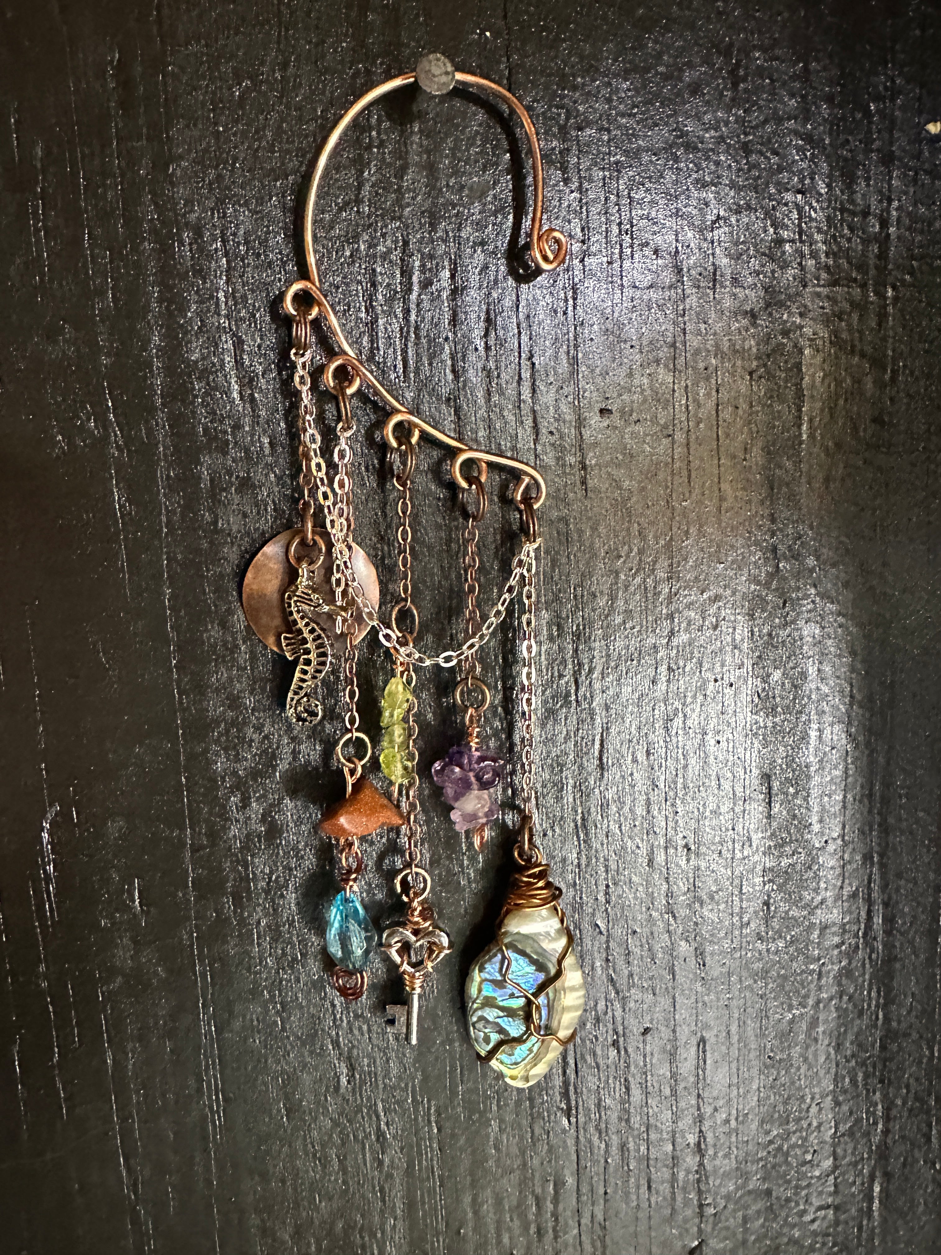 Key to the Sea Copper Ear Cuff