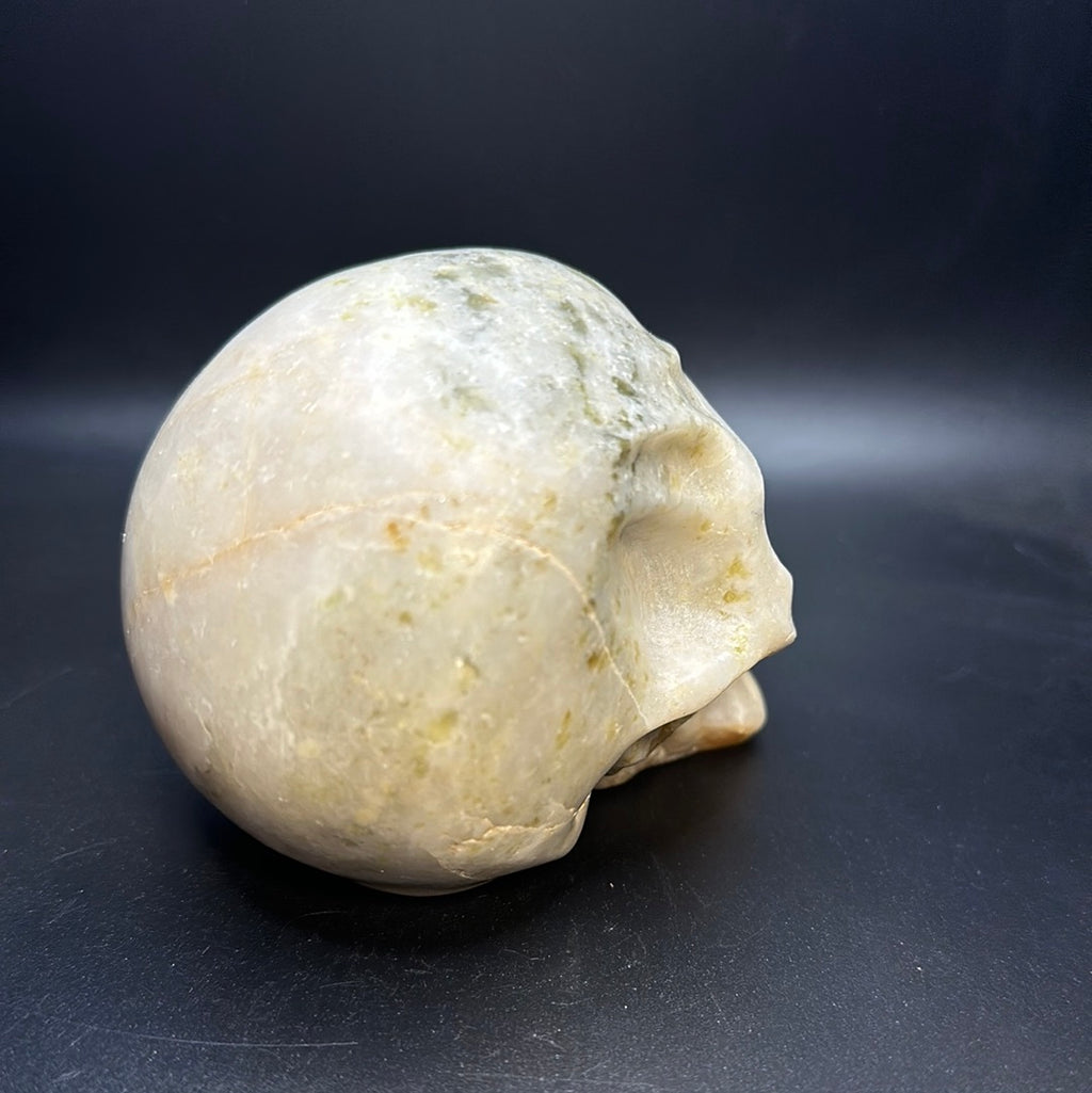 White jade skull