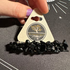 Black Agate Beaded Hair Barrette