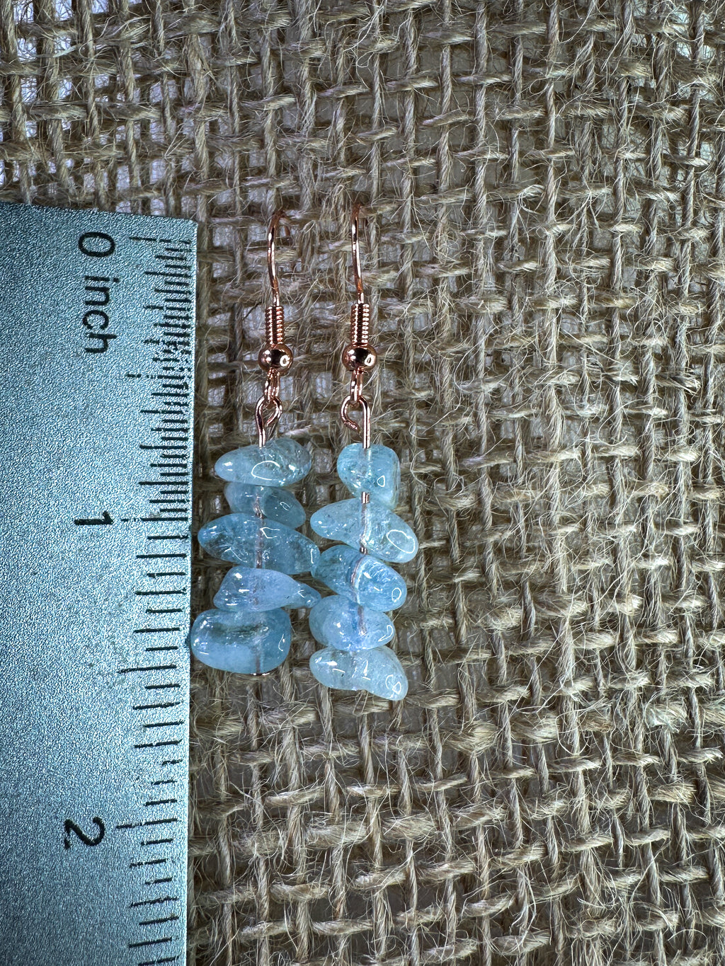 Aquamarine Chip Earrings