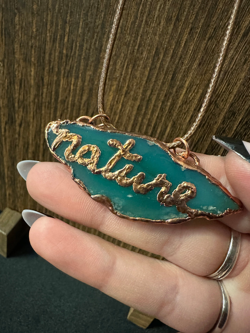 Nature Agate Slice Necklace