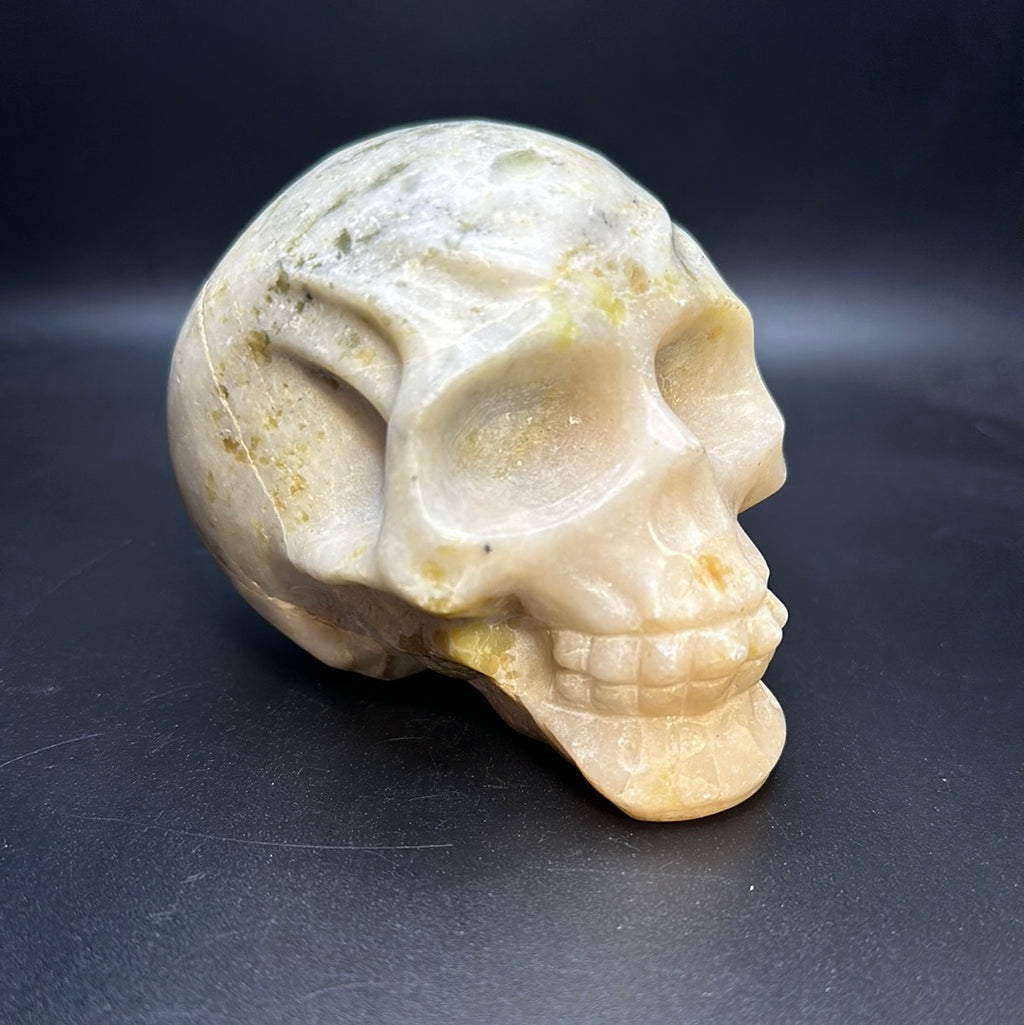 White jade skull