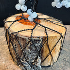 Blue Cat’s Eye Wire Tree Sculpture