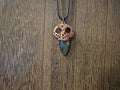 Labradorite Skull Necklace