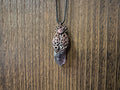 Steampunk Beetle Amethyst Necklace