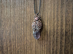 Steampunk Beetle Amethyst Necklace
