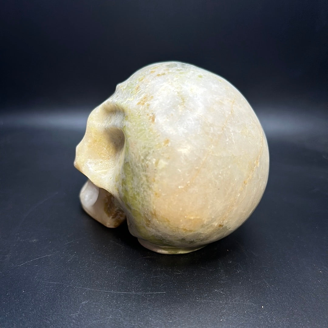 White jade skull