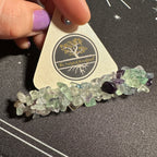 Rainbow Fluorite Beaded Hair Barrette
