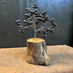Black Onyx Wire Tree Sculpture