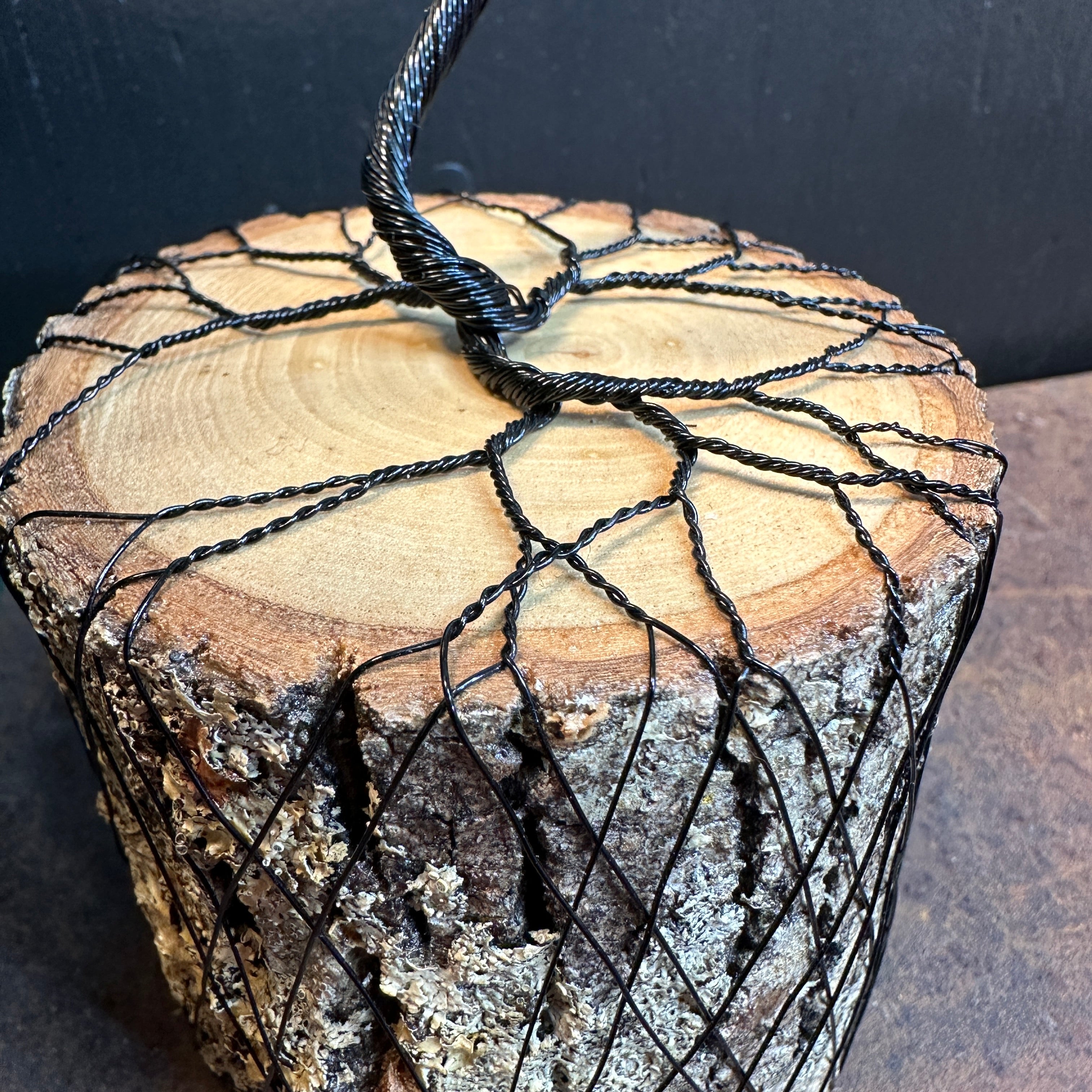 Rainbow Moonstone Wire Tree Sculpture