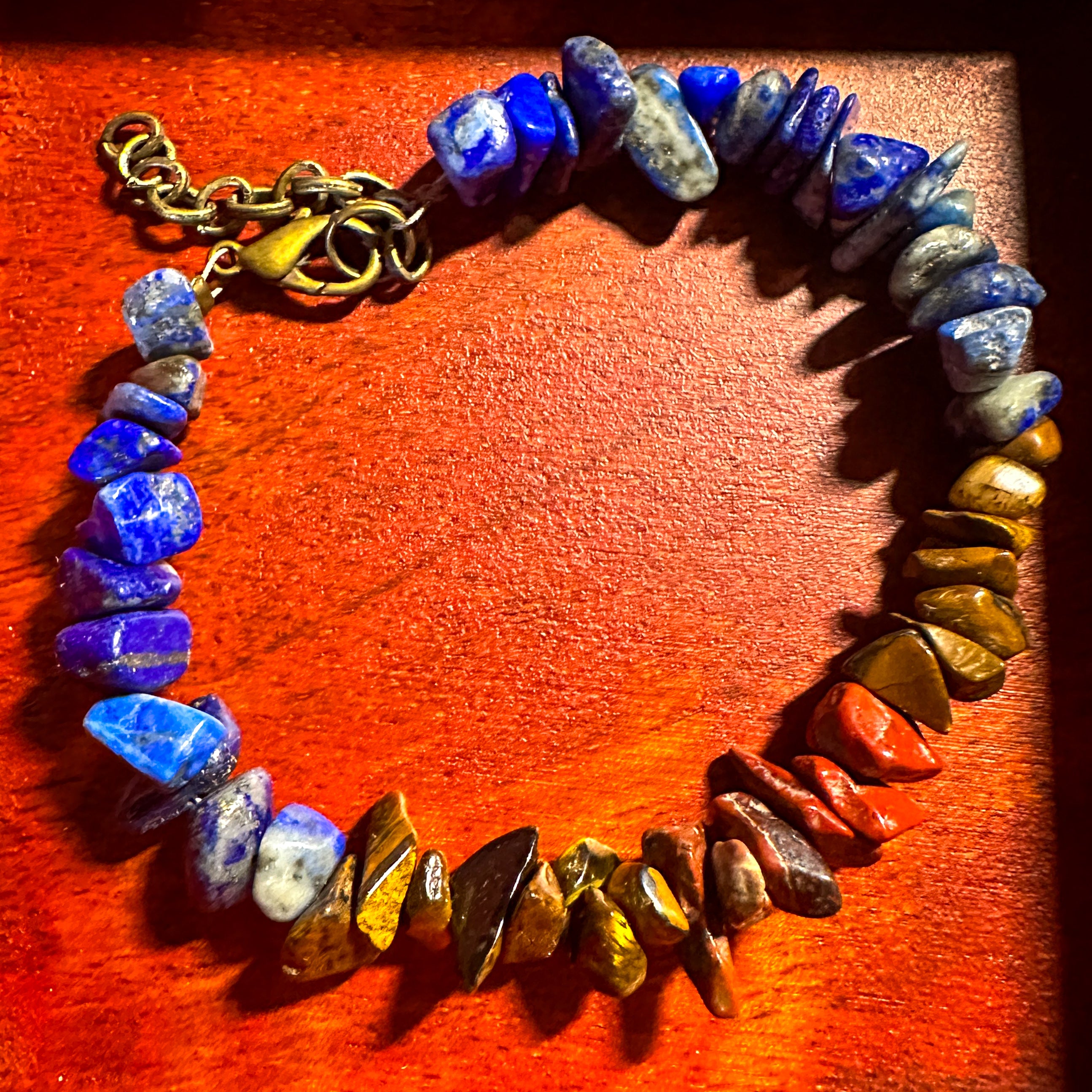 Lapis Chip Bracelet