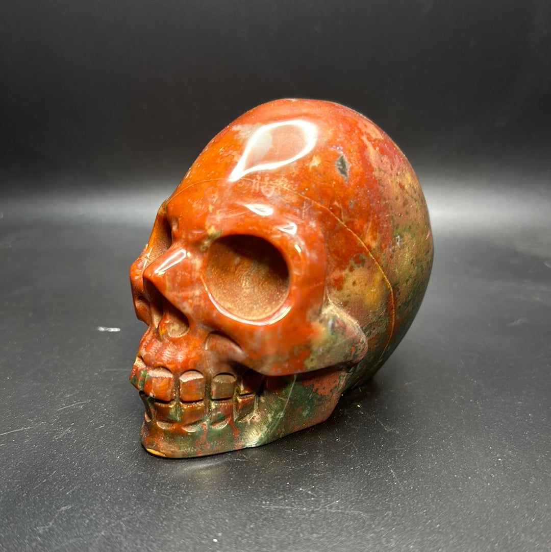 Ocean Jasper skull