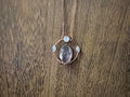 Raw Amethyst and Moonstone Copper Necklace