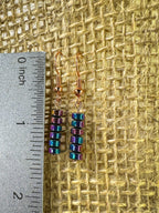 Rainbow Hematite Earrings