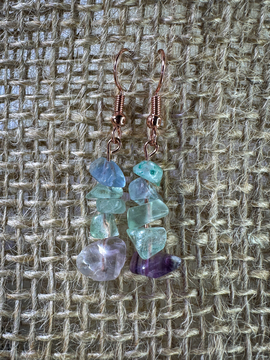 Fluorite Chip Earrings