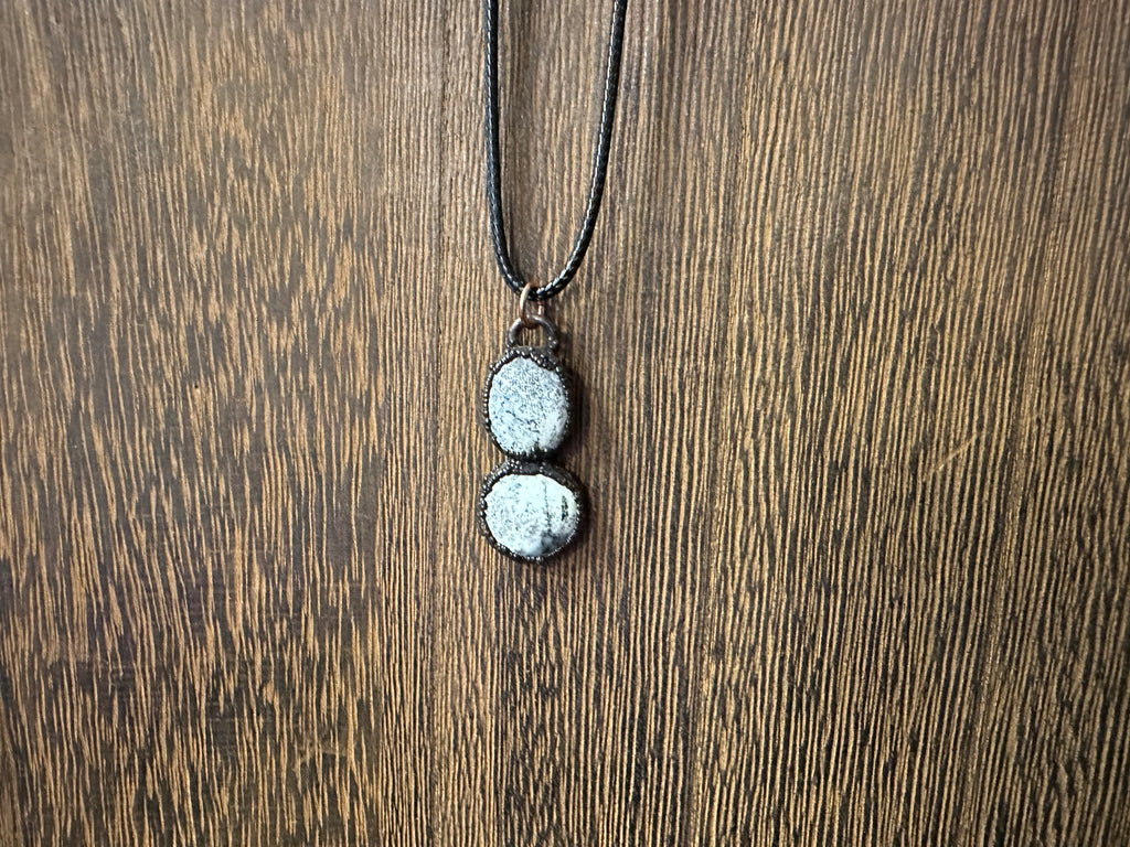 Electroform Dendritic Agate Pendant