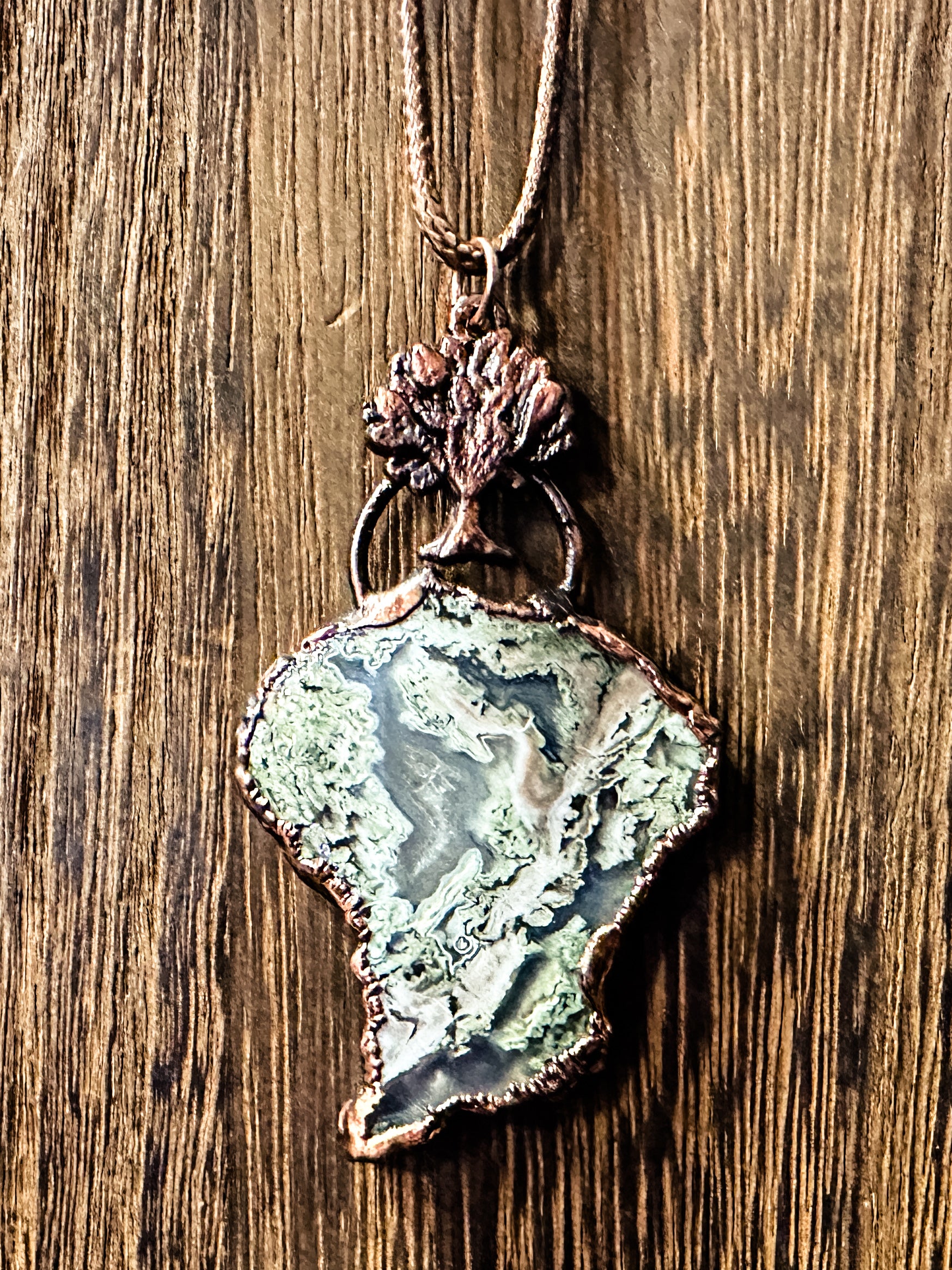 Tree of Life Moss Agate Necklace