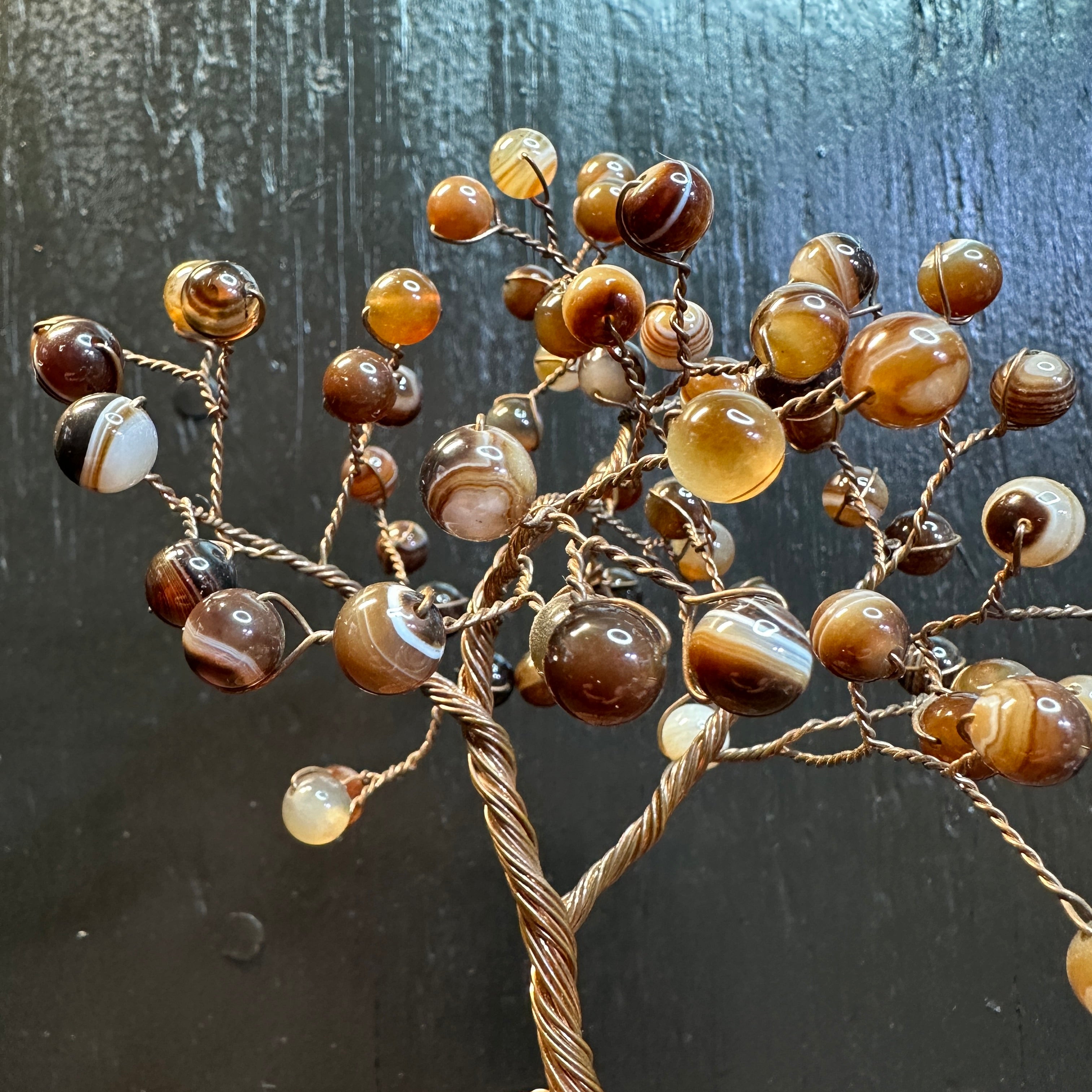 Sardonyx Wire Tree Sculpture