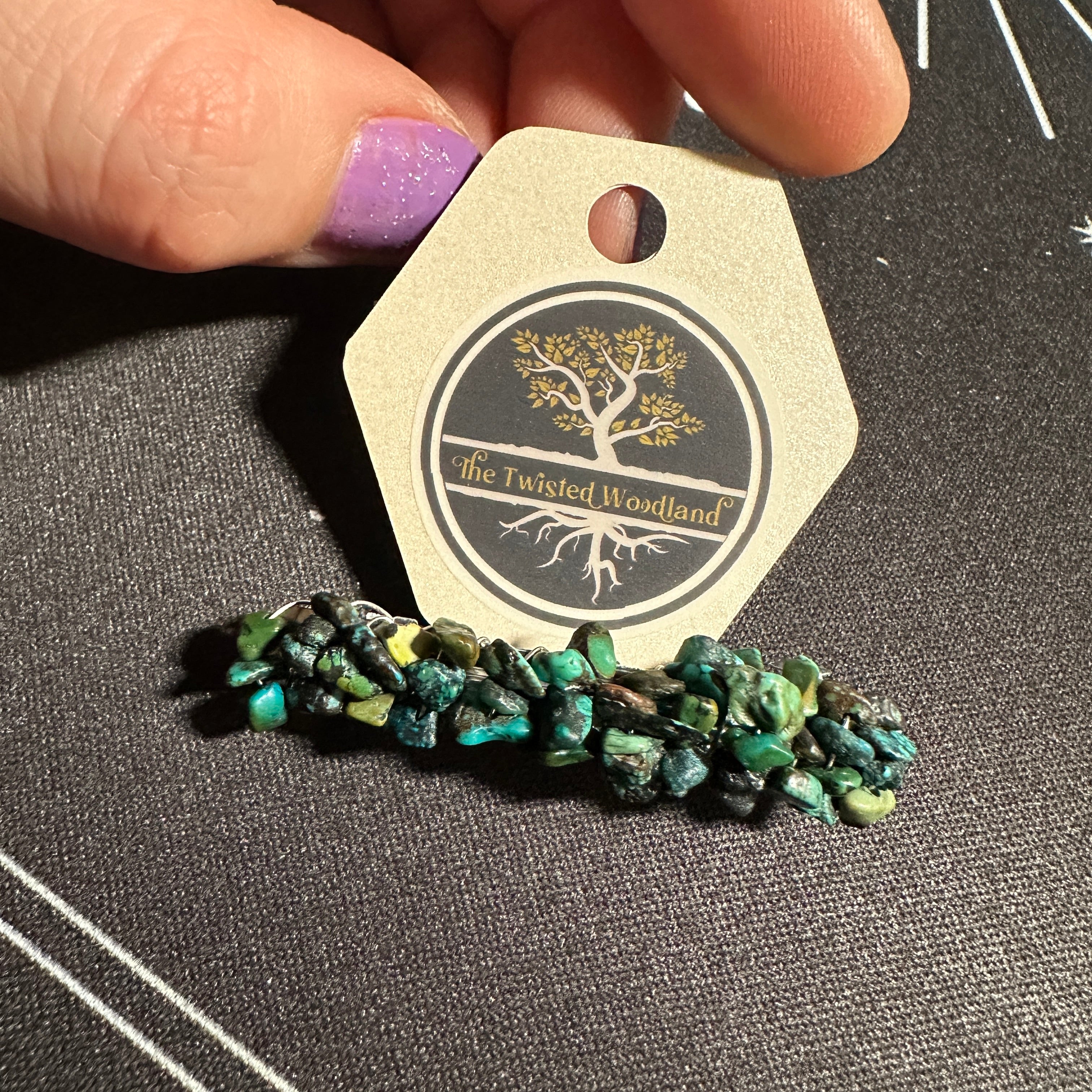 Turquoise Beaded Hair Barrette