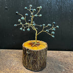 Kambaba Jasper Wire Tree Sculpture