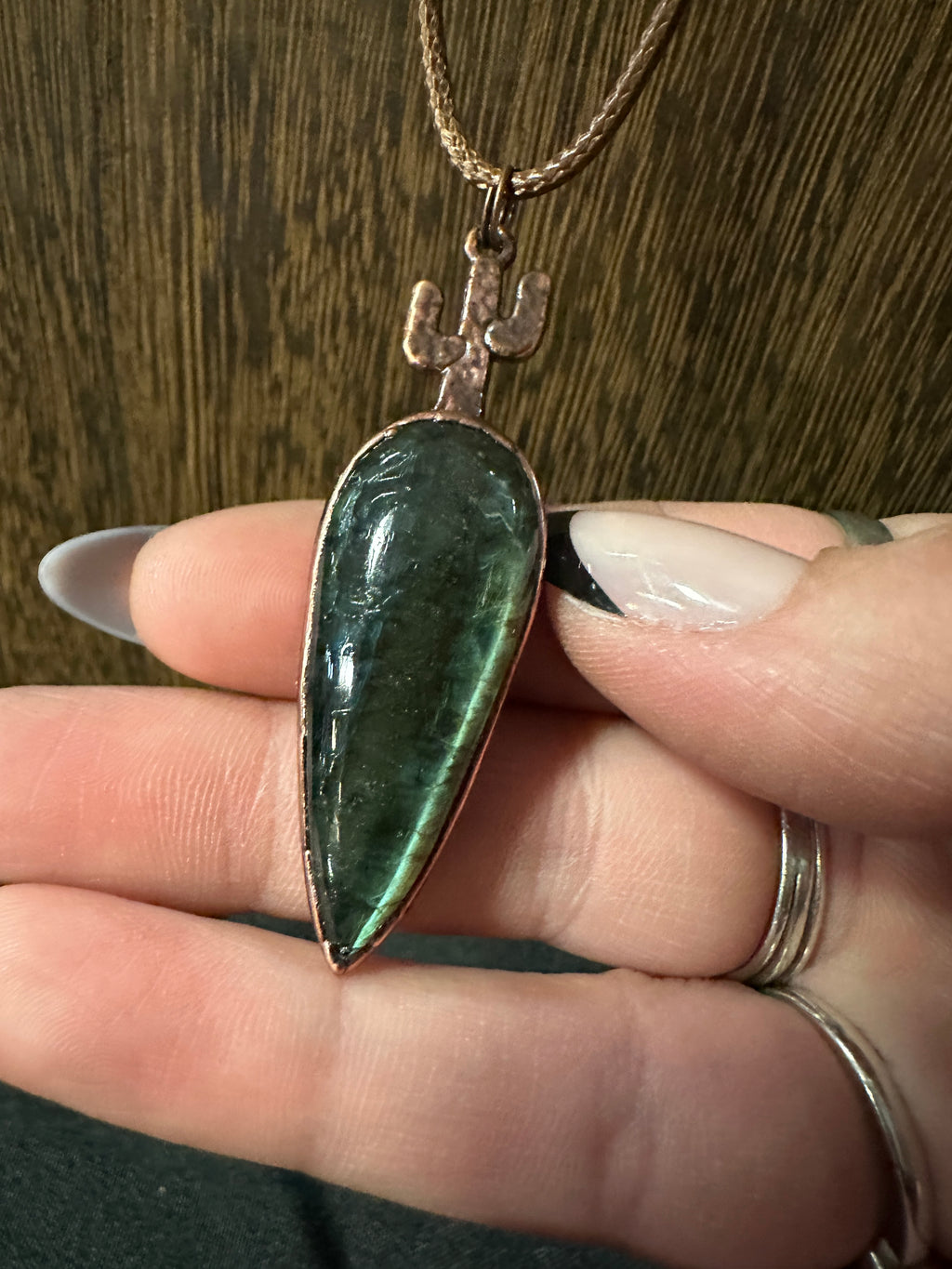 Cactus Labradorite Pendant