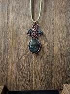 Steampunk Insect Labradorite Pendant