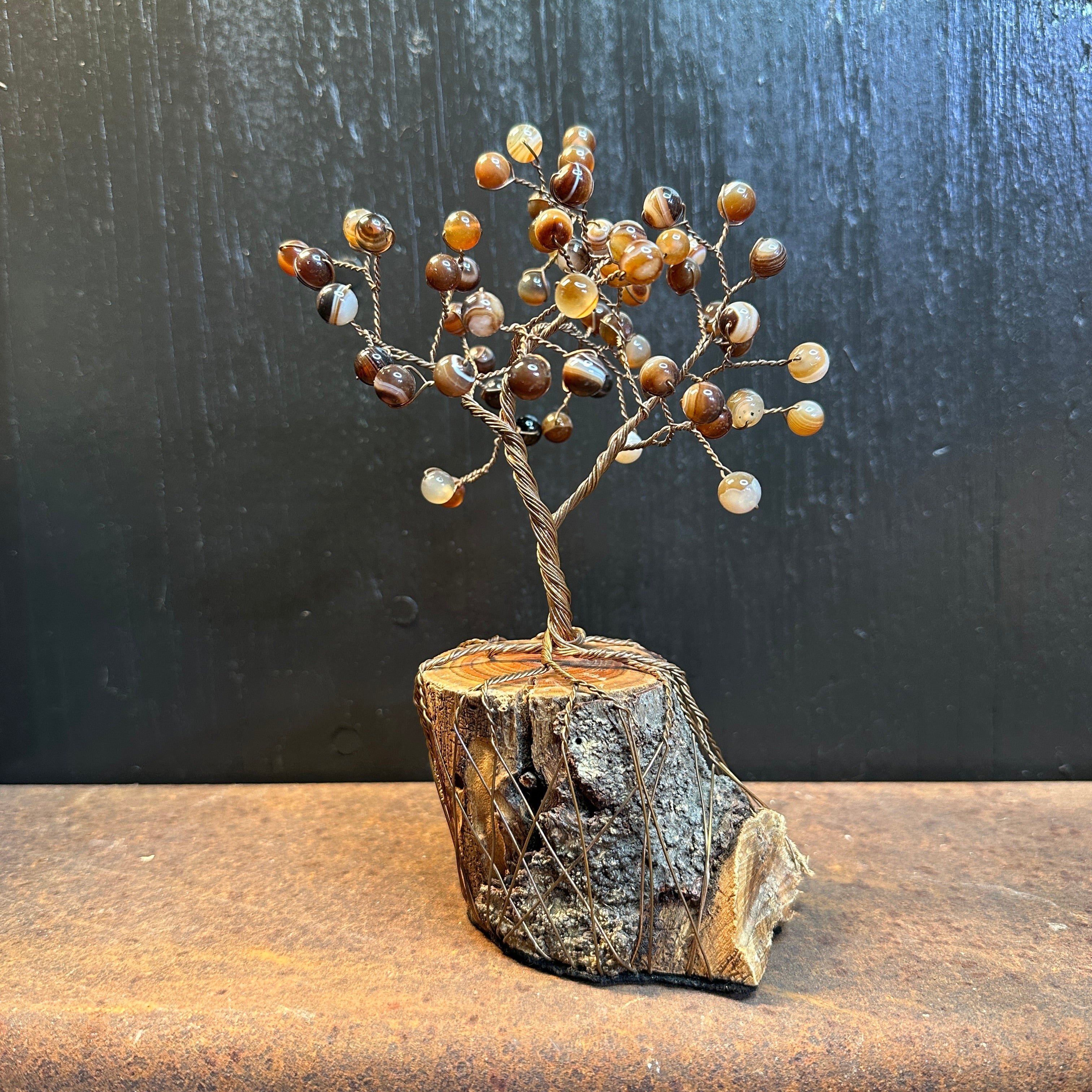 Sardonyx Wire Tree Sculpture