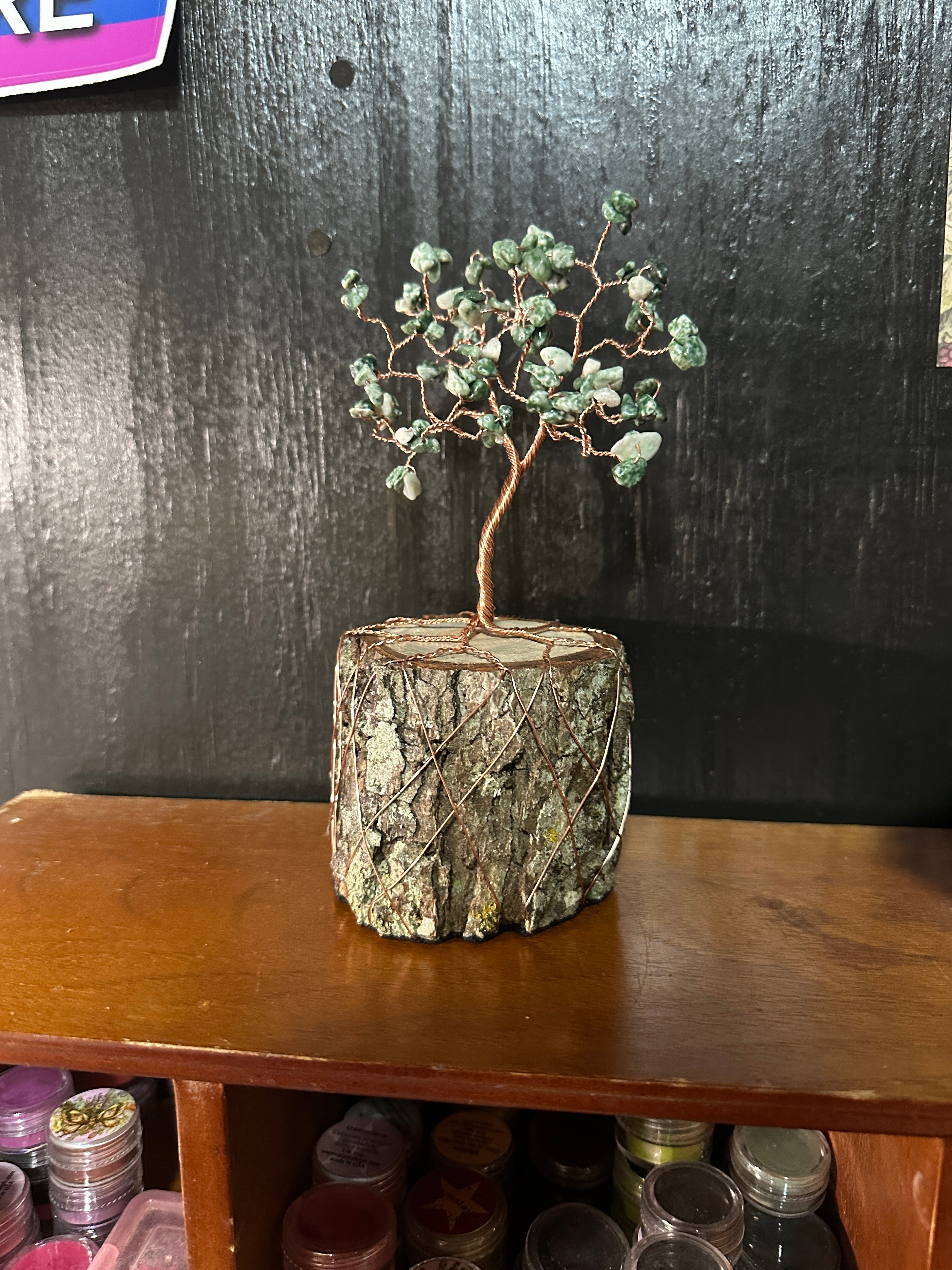 Tree Agate Copper Wire Tree
