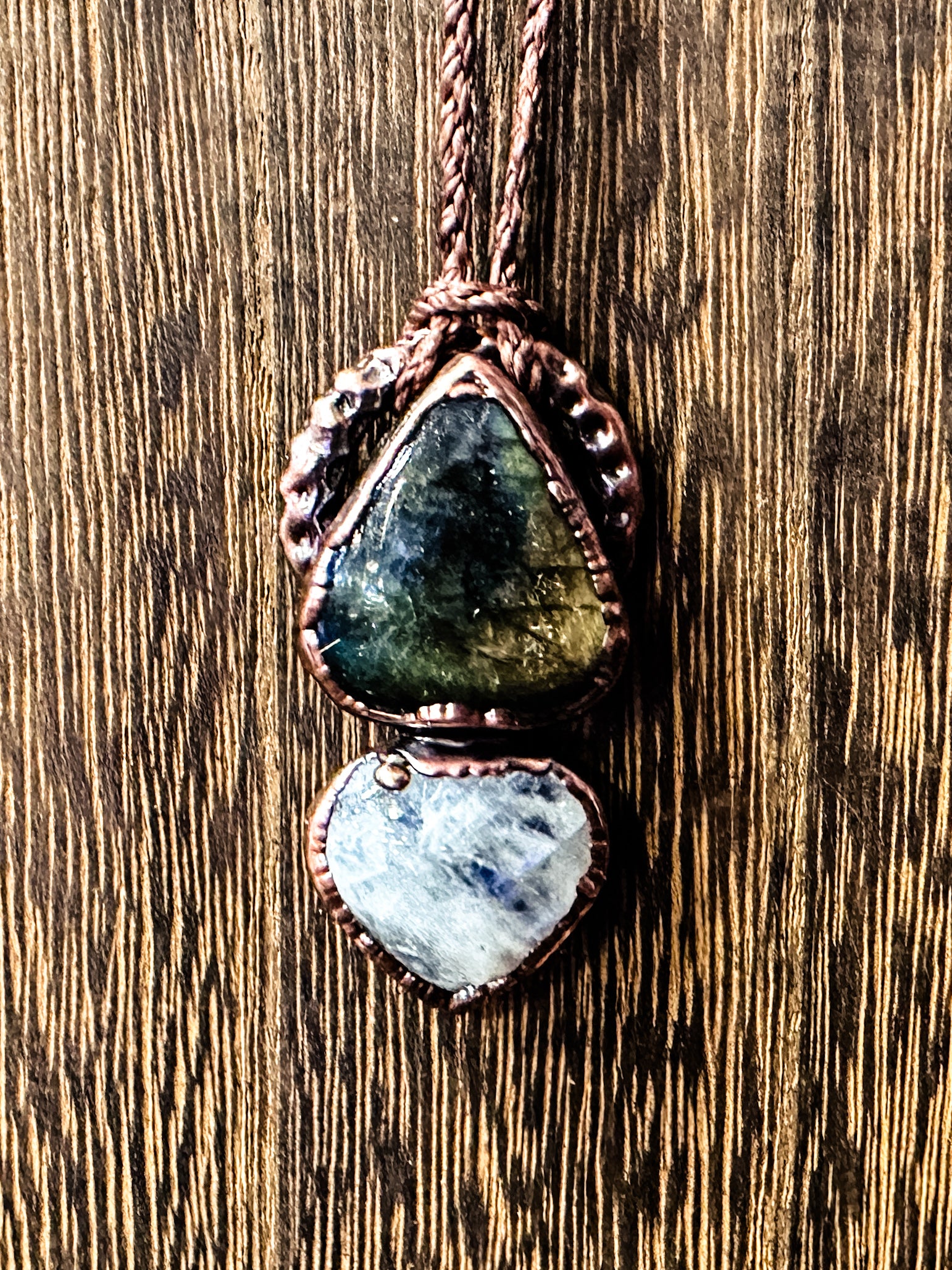 Labradorite and Moonstone Pendant