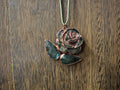 Copper and Labradorite Rose Pendant