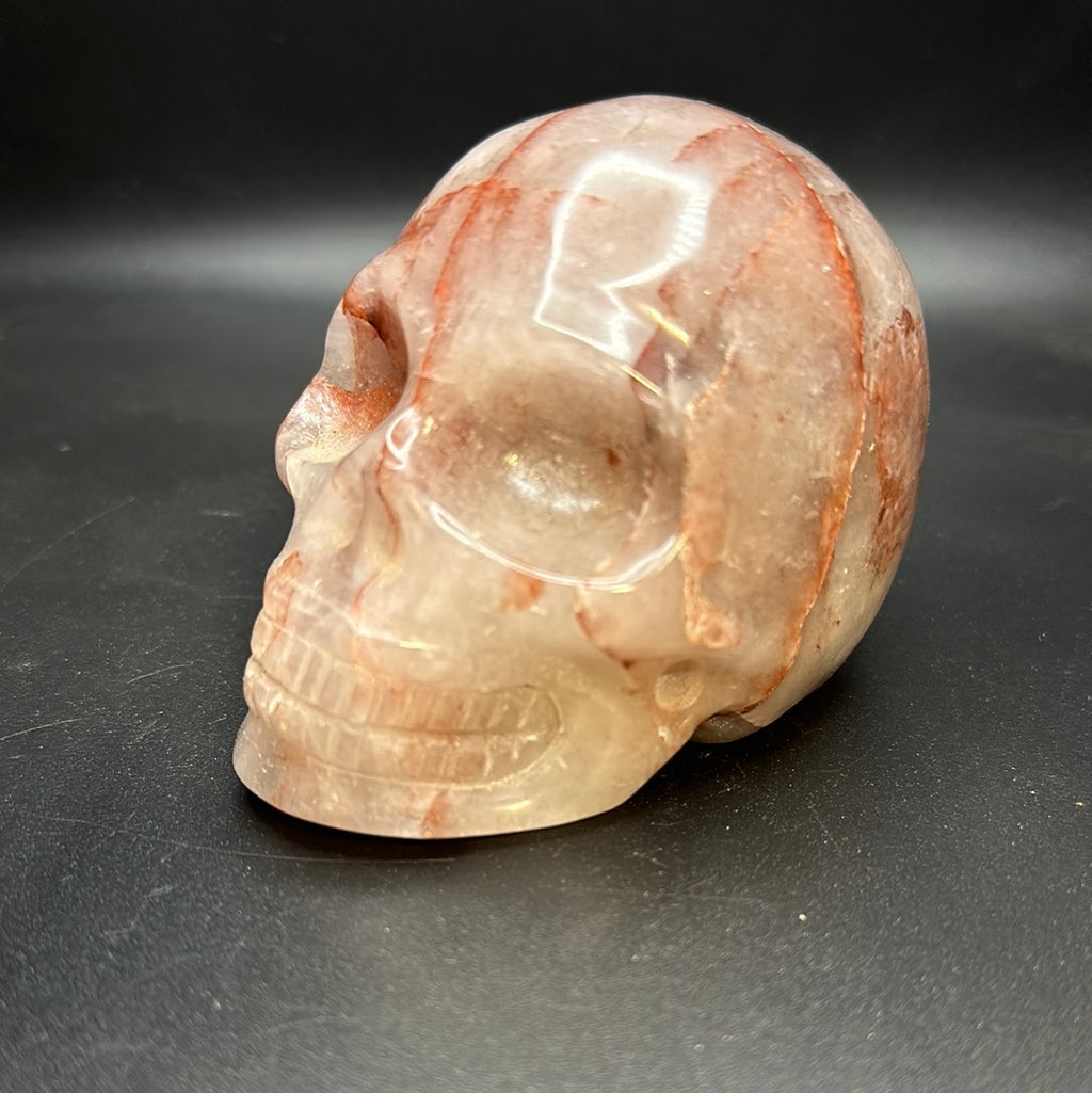 Fire quartz skull