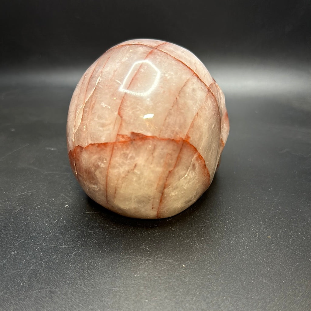 Fire quartz skull
