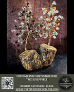 Custom Family Birthstone Wire Tree