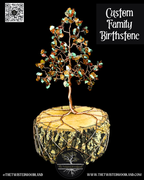 Custom Family Birthstone Wire Tree
