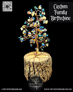 Custom Family Birthstone Wire Tree