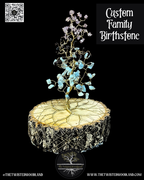 Custom Family Birthstone Wire Tree