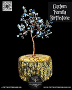Custom Family Birthstone Wire Tree