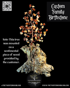 Custom Family Birthstone Wire Tree