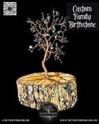 Custom Family Birthstone Wire Tree