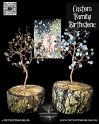 Custom Family Birthstone Wire Tree