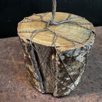 Olive Jade (Serpentine) Wire Tree Sculpture